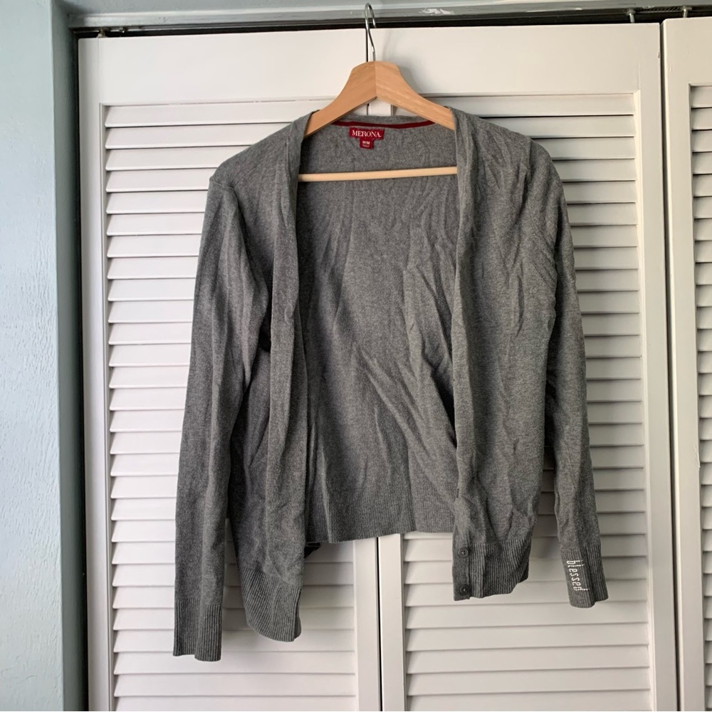 Merona gray classic cardigan